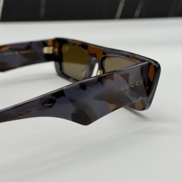 NEW GG1331S 006 GUCCI SUNGLASSES GREY HAVANA BROWN UNISEX EYEWEAR GUCCI main image 7
